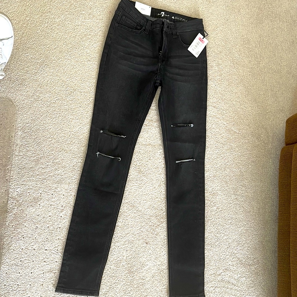Skinny jeans with rips girls size 14